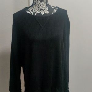 Green Tea Black waffle sweatshirt